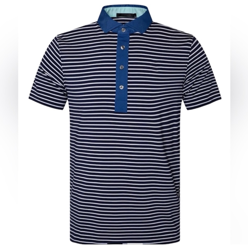 FINAL Price New With Tags Greyson Stripe Rippowam Polo
Men's Small